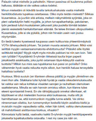 Todella pöyristynyt ja vihainen