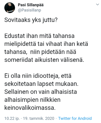 Sama tulee koskemaan muita vihervassareiden keinoja vaikeuttaa elämää, kun nämä alkaneet viimeinkin osumaan myös oikeisiin osoitteisiin!